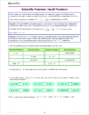 Exponents & Scientific Notation - Sample Page