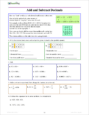 Fractions & Decimals 3 - Sample Page
