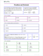 Fractions & Decimals 3 - Sample Page