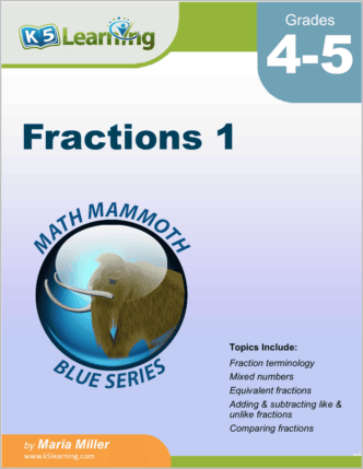 Fractions Workbook For Grades 4-5