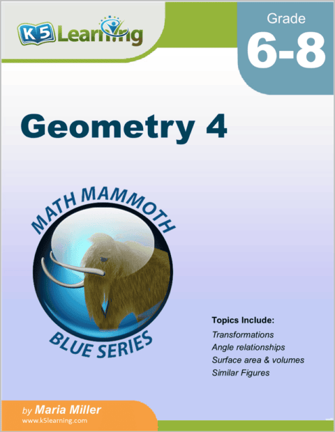 Geometry Workbook for Grades 6-8 | K5 Bookstore