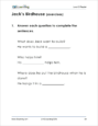 Reading, Level D - Sample Page