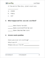 Reading, Level E - Sample Page