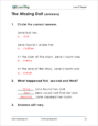 Reading, Level E - Sample Page