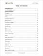 Reading, Level G - Table of Contents