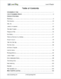 Reading, Level H - Table of Contents