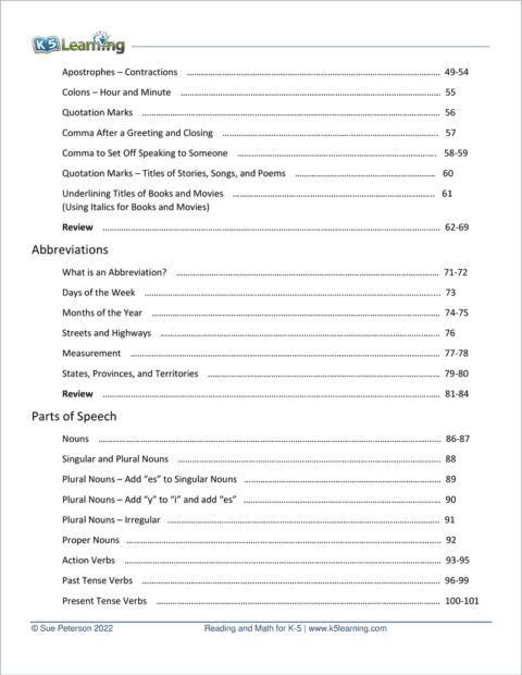 Grade 2 Grammar and Writing Workbook | K5 Bookstore