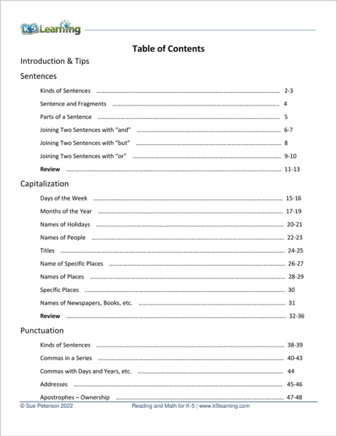 Grade 2 Grammar and Writing Workbook | K5 Bookstore