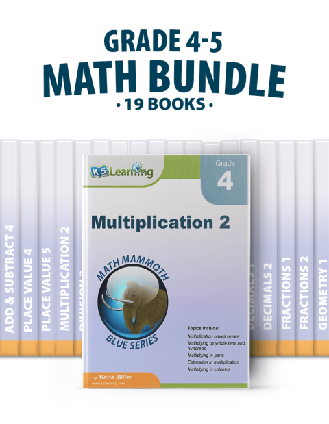 Math Workbook Bundle for Grades 4-5 | K5 Bookstore