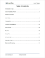 Reading, Level T - Table of Contents
