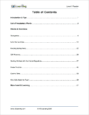 Reading, Level V - Table of Contents