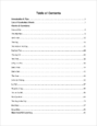 Reading, Level A - Table of Contents