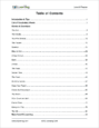 Reading, Level B - Table of Contents