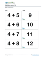 Math Facts Flashcards - Sample Page