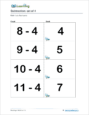 Math Facts Flashcards - Sample Page