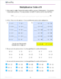 Multiplication 1 - Sample Page