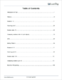 Numbers & Counting to 10 - Table of Contents