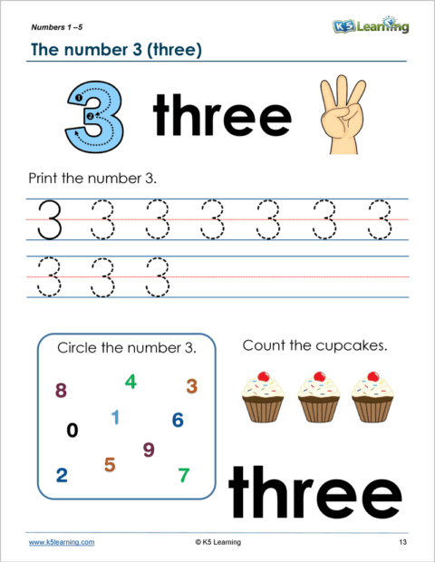 Numbers and Counting To 10 Workbook | K5 Bookstore
