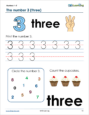 Numbers & Counting to 10 - Sample Page