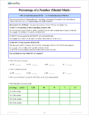 Percent - Sample Page