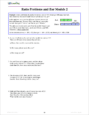 Ratios & Proportions - Sample Page