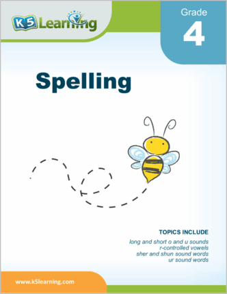 Spelling Workbook For Grade 4