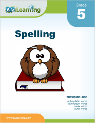 Spelling Workbook For Grade 5