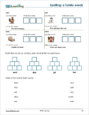 Kindergarten Spelling - Sample Page