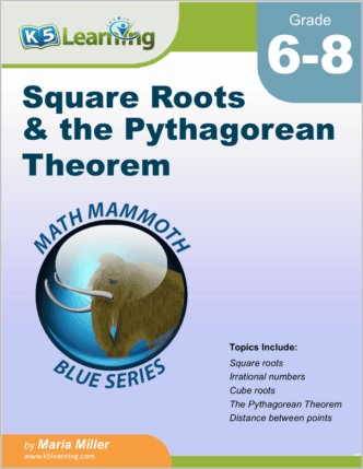Square Roots And The Pythagorean Theorem Workbook