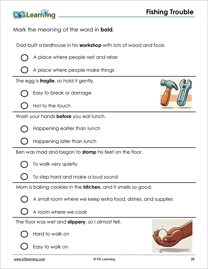 Vocabulary 1 - Sample Page