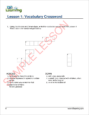 Vocabulary 1 - Sample Page