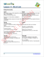 Vocabulary 2 - Sample Page