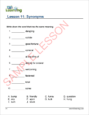 Vocabulary 2 - Sample Page