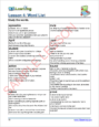 Vocabulary 3 - Sample Page