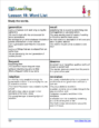 Vocabulary 5 - Sample Page