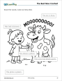 Kindergarten Vocabulary - Sample Page